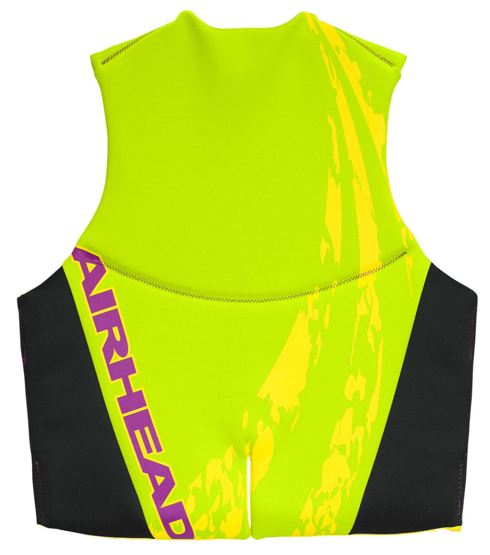 Airhead Swoosh Neolite Kwik-Dry Adult Life Vest Lime XXL