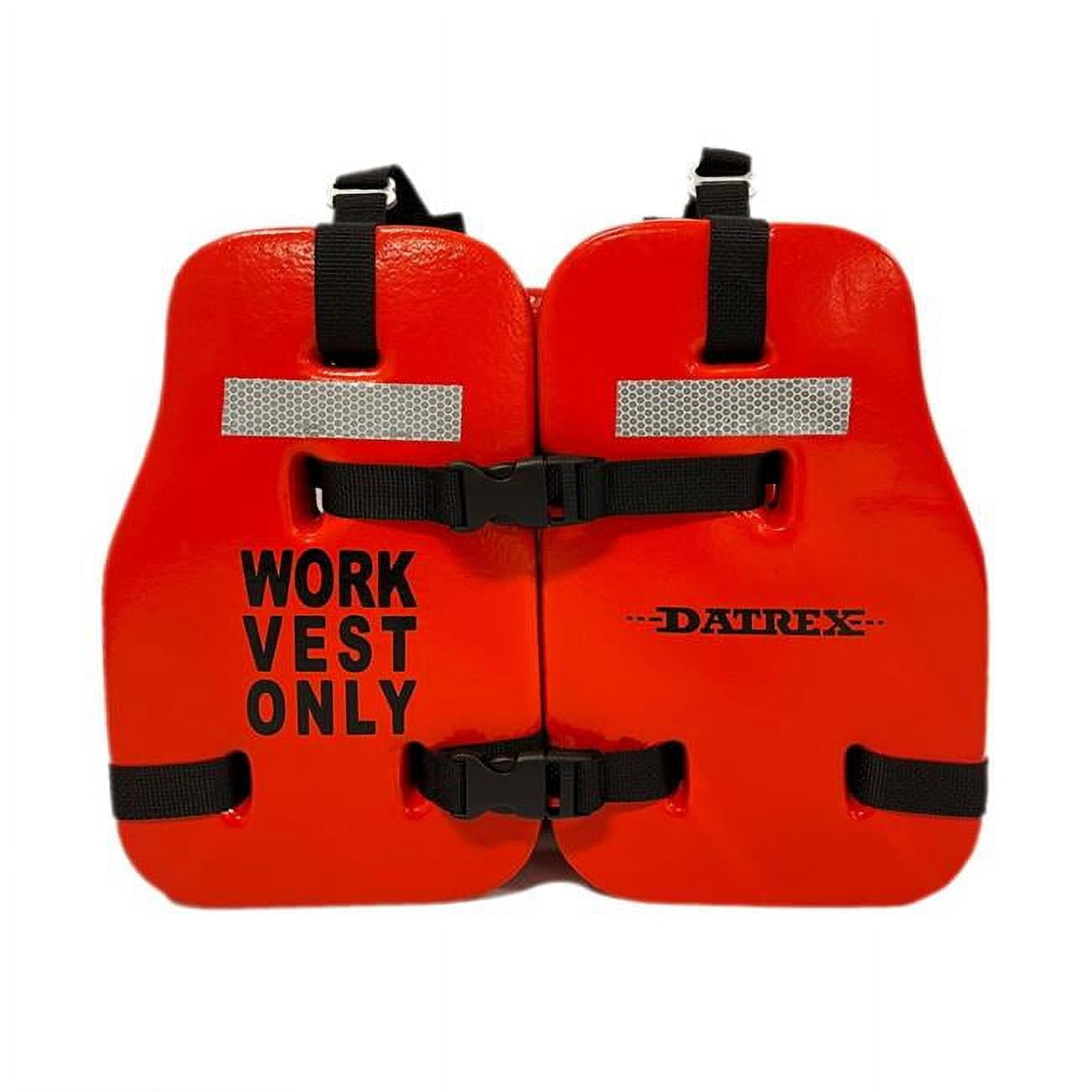 Datrex Type V Vinyl Dip Work Vest, Orange - 3 Piece