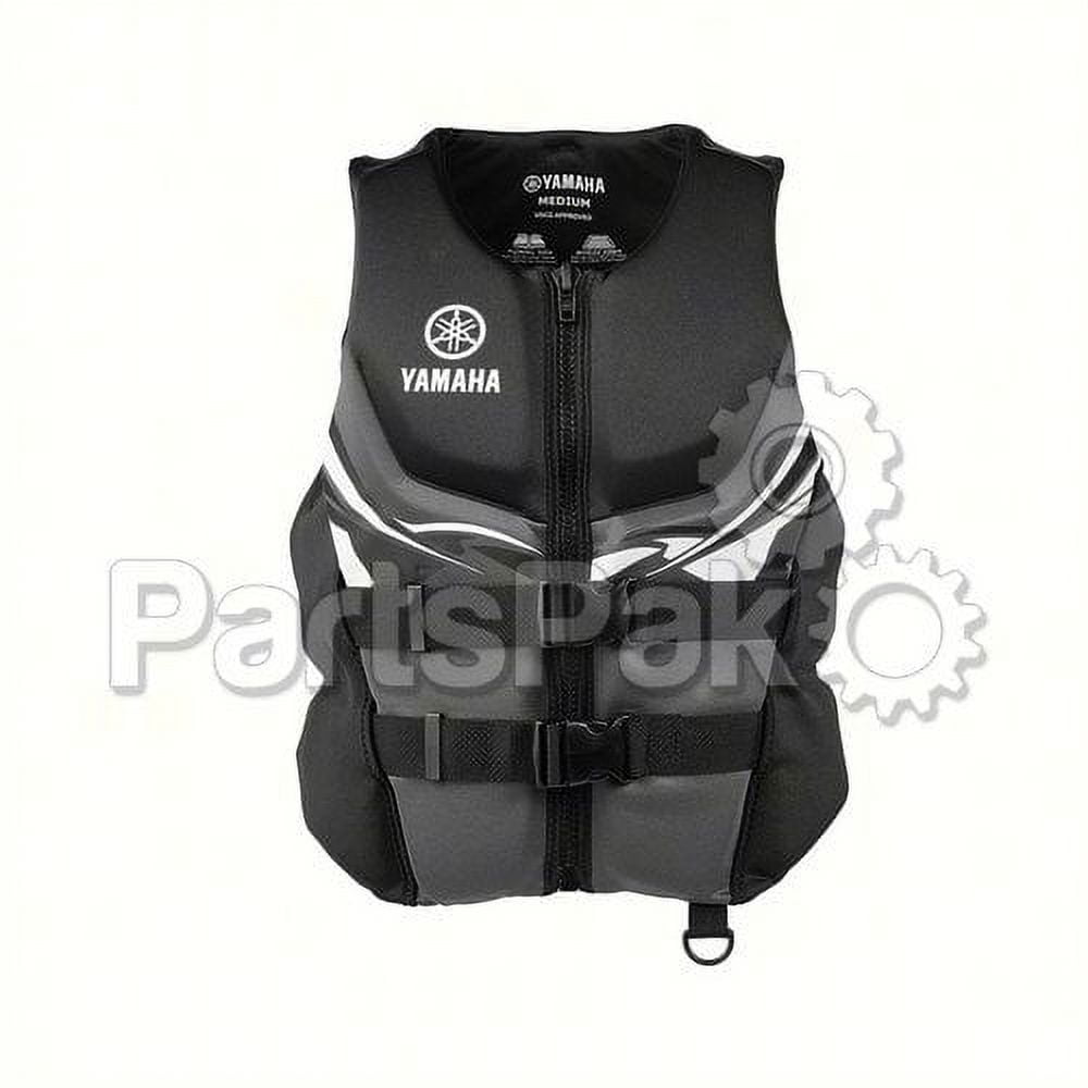 Yamaha MAR-22VNE-BK-MD PFD Life Jacket, Mens Neoprene Black Medium; MAR22VNEBKMD