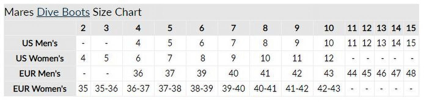 Mares 6.5mm Trilastic Scuba Diving Boot - Size 5