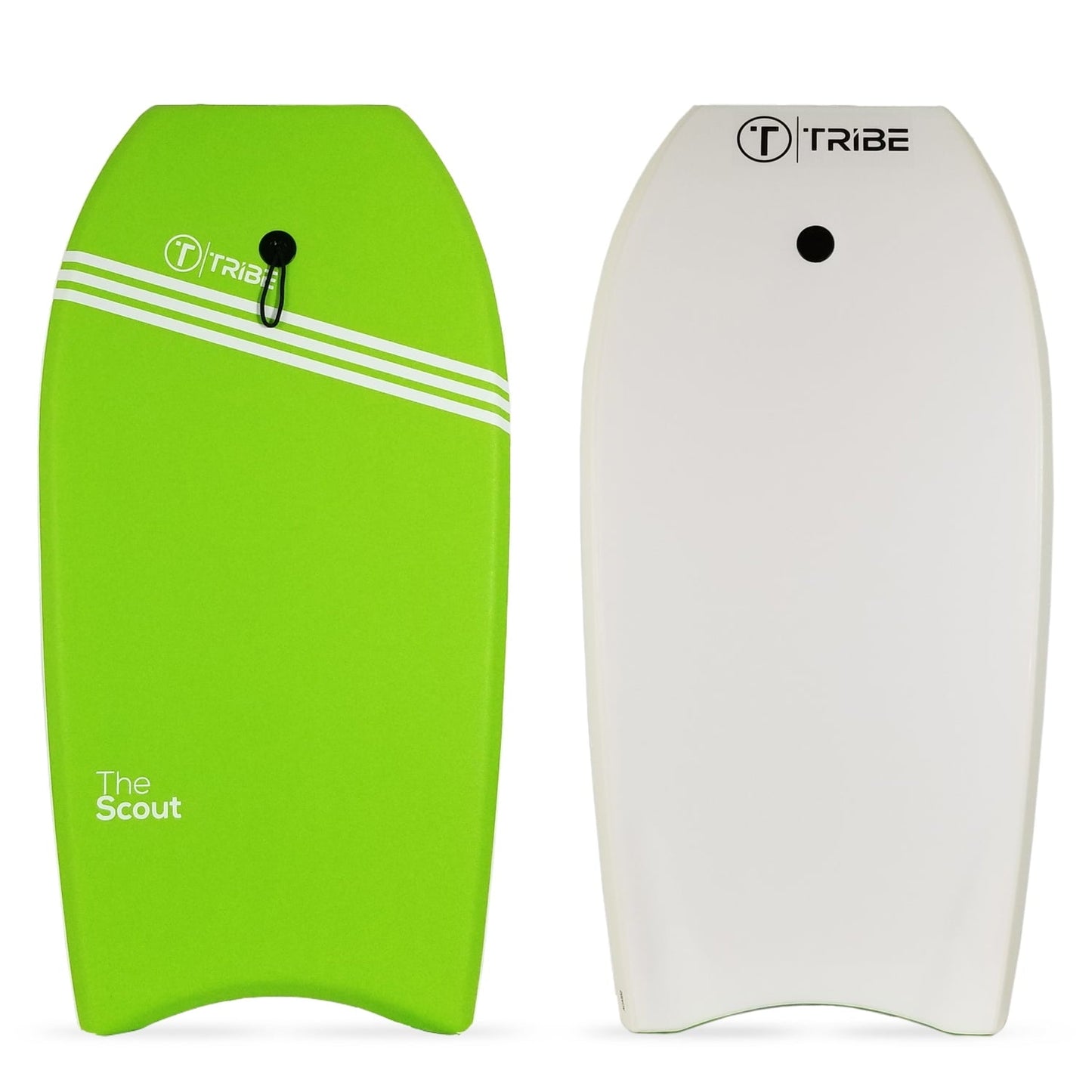 The Scout Bodyboard 39' by Tribe Boards - Apple Green / White / White