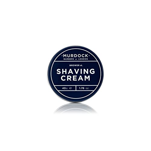 Murdock London Shaving Cream (Travel Size) | Rich Luxurious Texture Softens and Soothes | Made in England | 40g