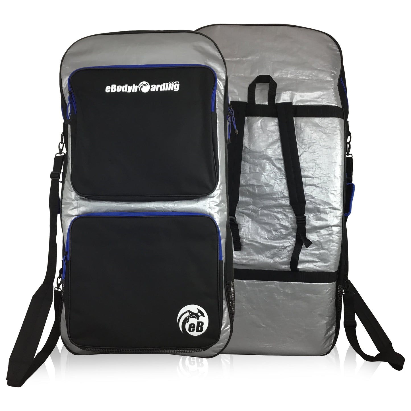 eBodyboarding Double Paded Reflector Bodyboard Bag-SIL