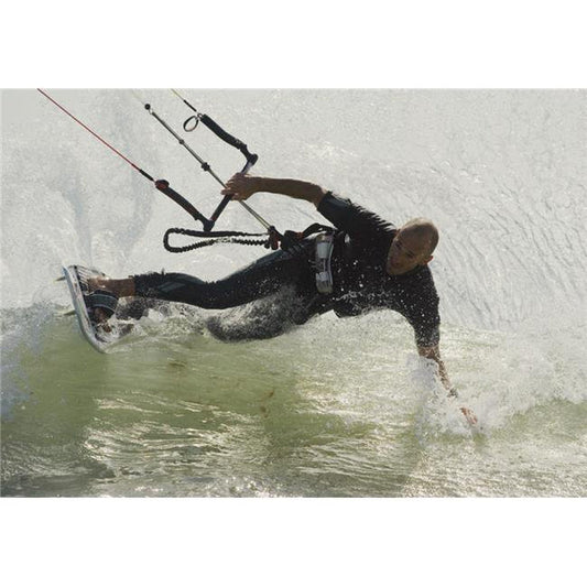 Posterazzi DPI1865489LARGE Man Kitesurfing Poster Print, 34 X 24