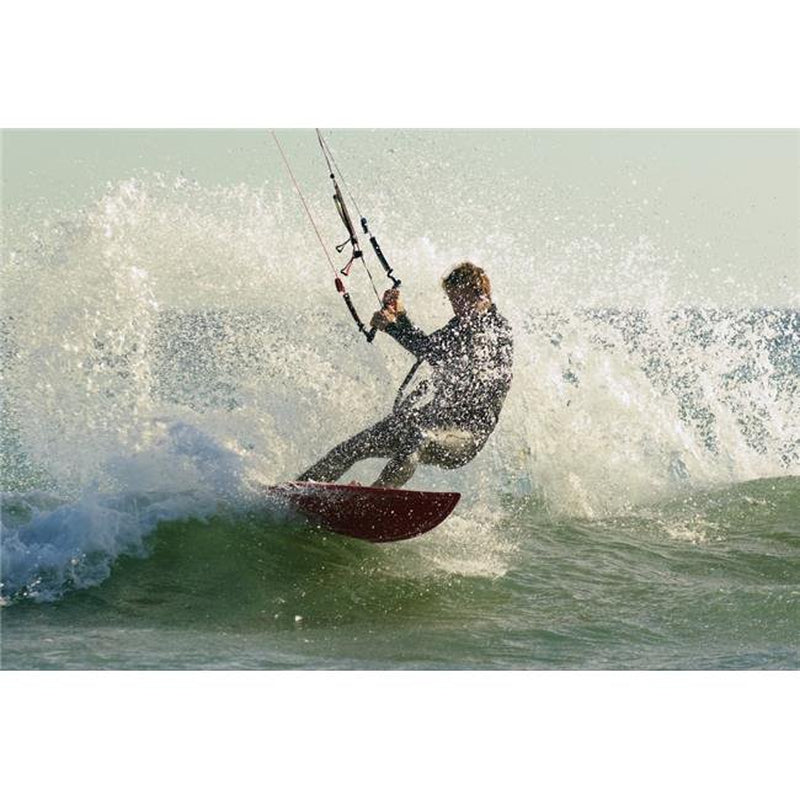 Posterazzi DPI1864101LARGE Man Kitesurfing - Costa De La Luz Andalusia Spain Poster Print, 34 X 22