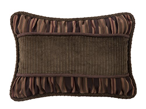 HiEnd Accents NL1733P3 Corduroy with Rouching Details Corduroy Pillow