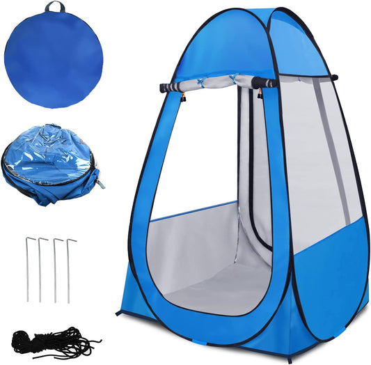 Single Pop Up Tent Pods Sports Fishing, Clear Rainproof Windproof Beach Tent for Wind and Rain in Chilly Weather，Lightweight and Sturdy, Easy Set Up, Outdoor Foldable
