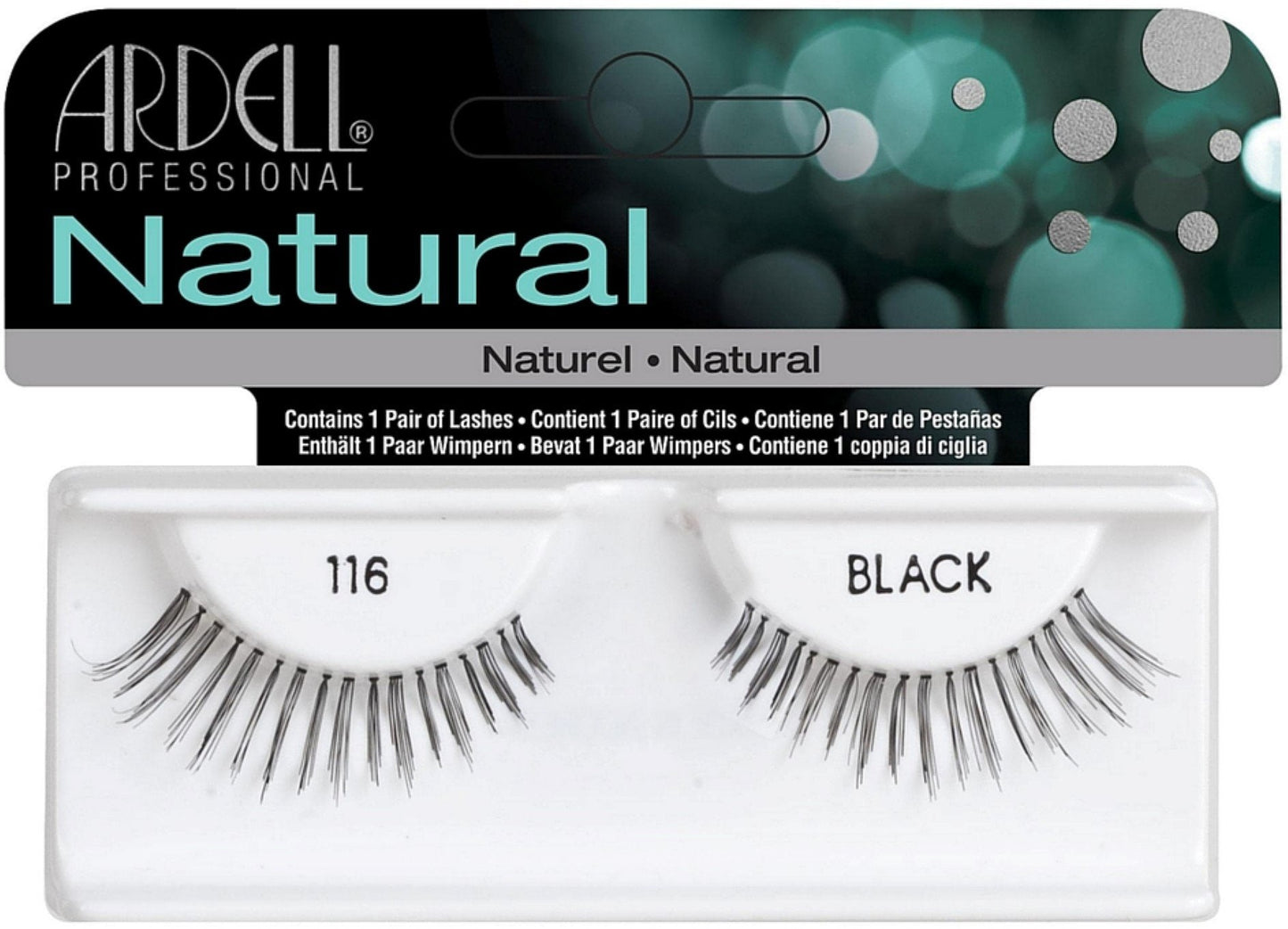 Ardell Fashion Natural Lashes Strip Lash, Black [116] 1 ea (Pack of 12)