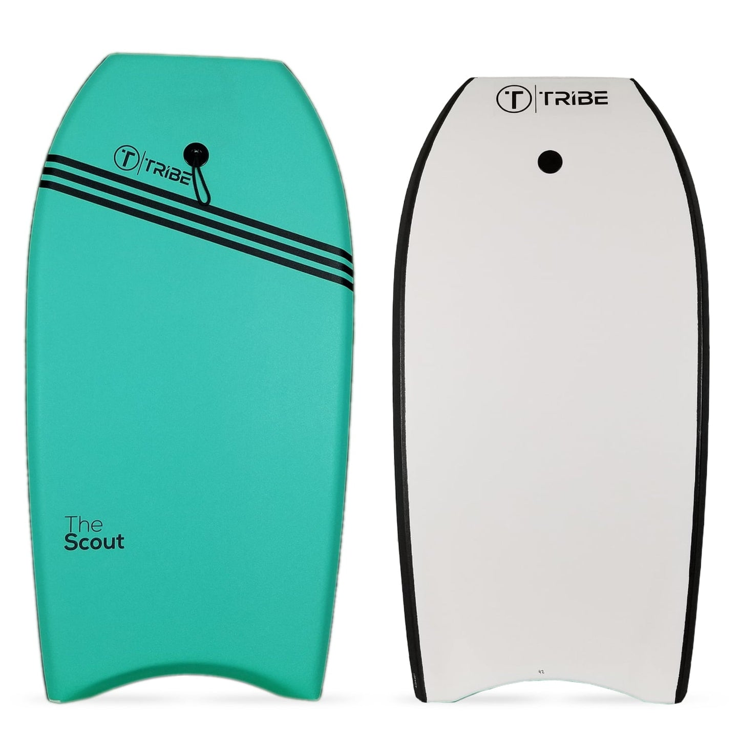 The Scout Bodyboard 39' by Tribe Boards - Turquoise / Black / White