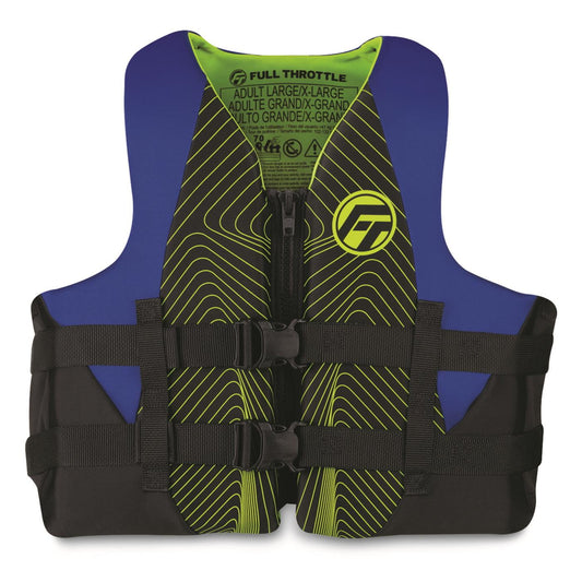 Full Throttle Adult Rapid-Dry Life Jacket S M Blue