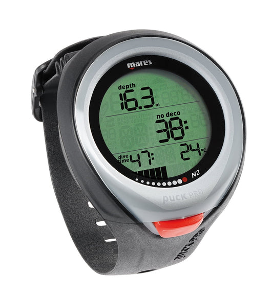 Mares Puck Pro Wrist Dive Computer - Gray