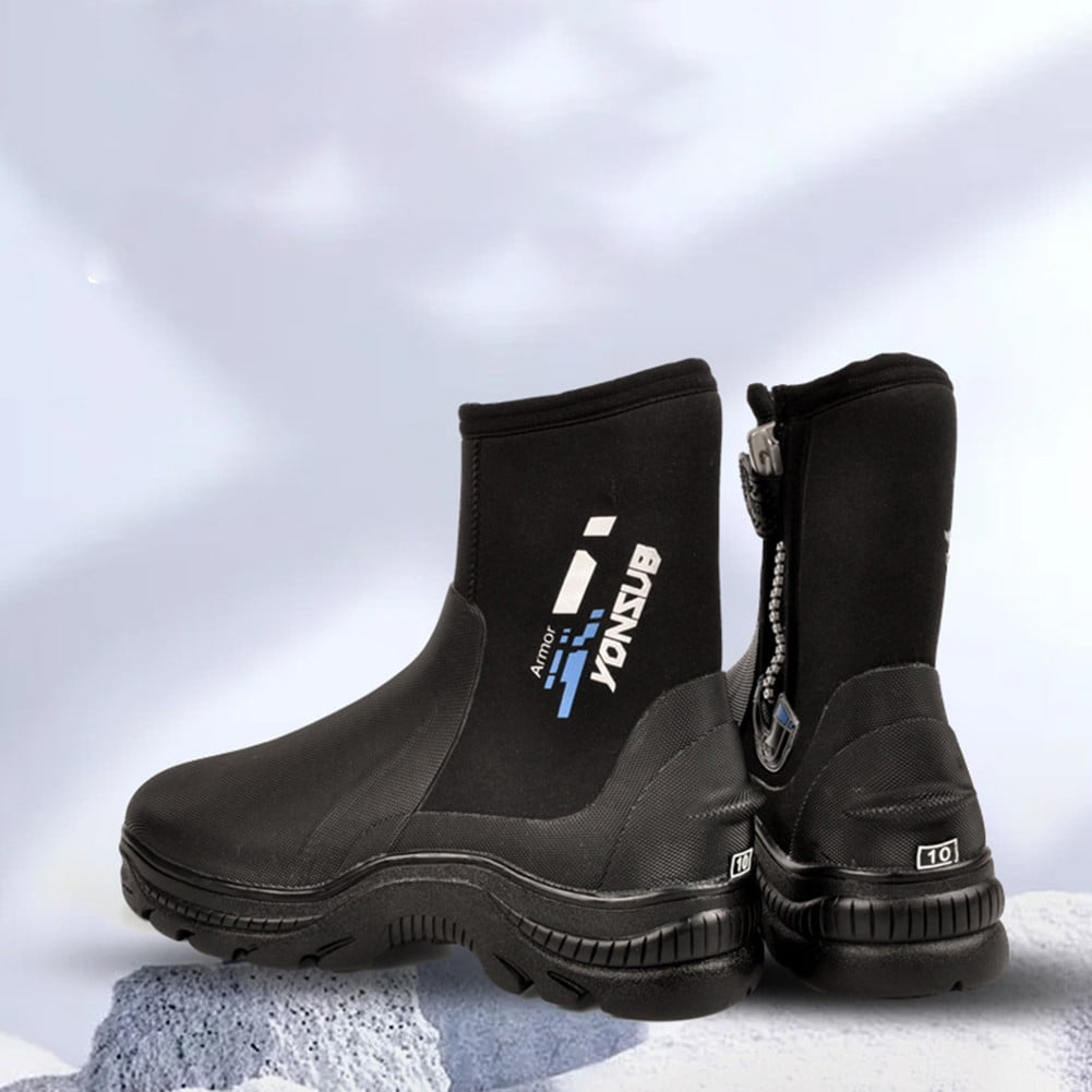 Neoprene diving boots 5m water shoes wetsuit booties with non-slip rubber soles