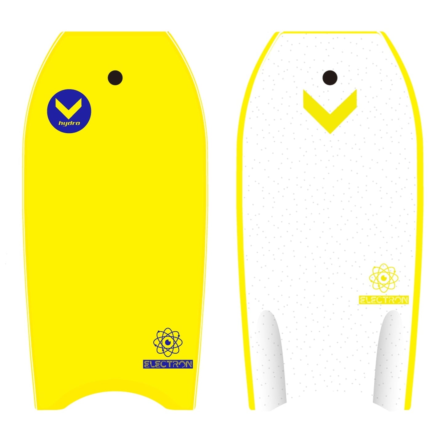 Hydro Electron PE 38 Bodyboard with Leash - YL/YL/WH