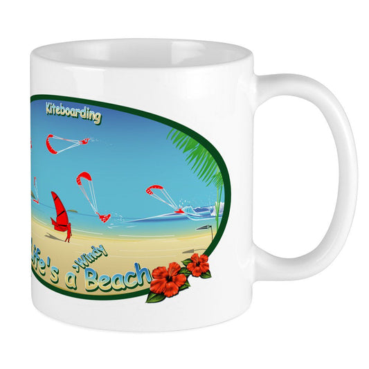 Cafepress - Kiteboarding Kitesurfing Mug - Ceramic Coffee Tea Novelty Mug Cup 11 Oz