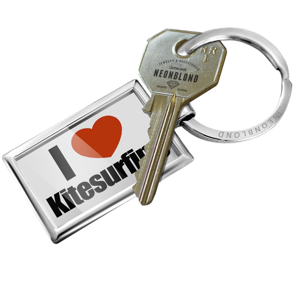 NEONBLOND Keychain I Love Kitesurfing