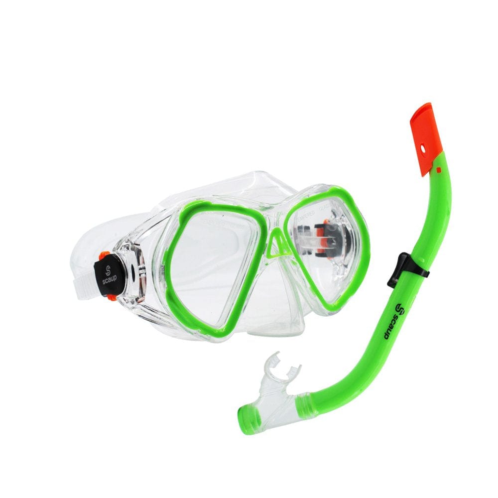 SCAUP Snorkeling Set for Kids - Recreational Diving Mask and Dry-Top Snorkel Kit, for Youth
